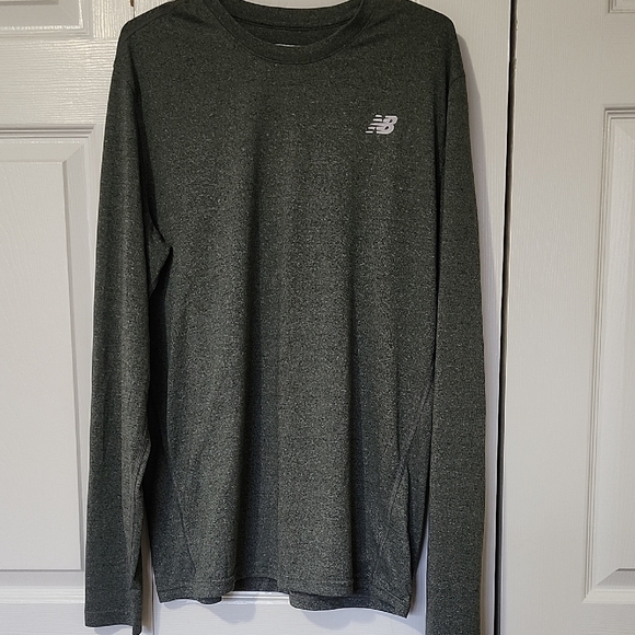 New Balance Other - New Balance Men's Charcoal Long Sleeve Tee